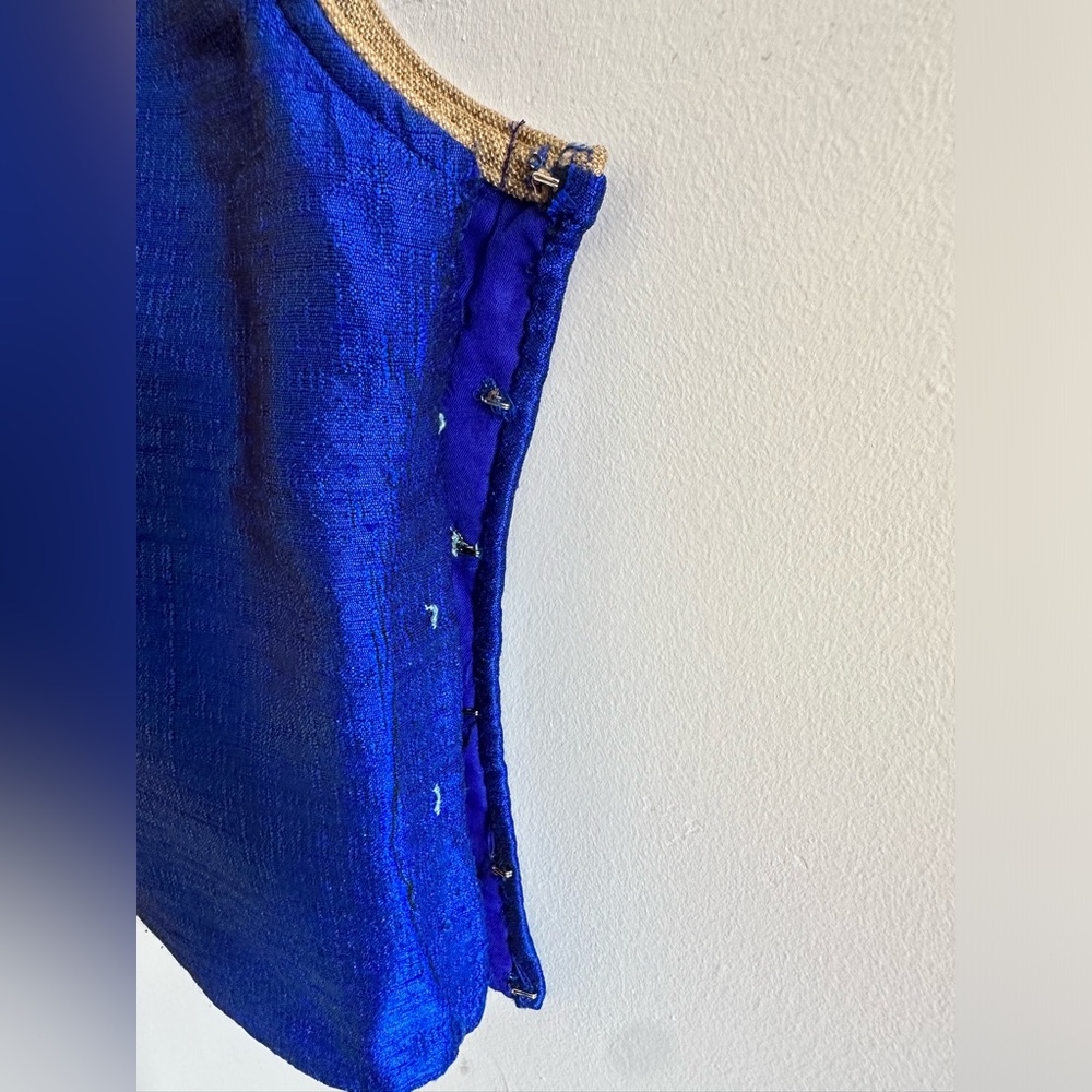 Blouse piece navy blue - Picture 2 of 4